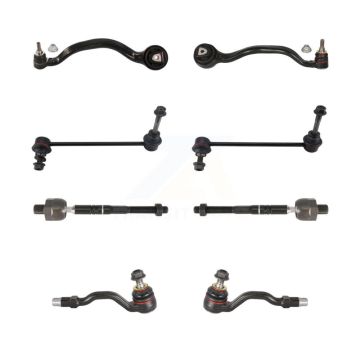 Front Suspension Control Arm Ball Joint Assembly Tie Rod End Link Kit (8Pc) For BMW X5 X6 KTR-100485