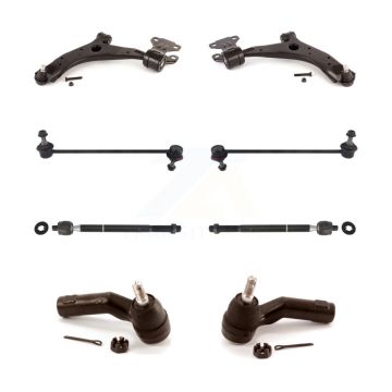 Front Control Arm And Ball Joint Tie Rod End Link Kit (8Pc) For 2010-2013 Mazda 3 Sport KTR-100563