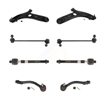Front Control Arm And Ball Joint Tie Rod End Link Kit (8Pc) For 2012-2017 Hyundai Accent KTR-100577