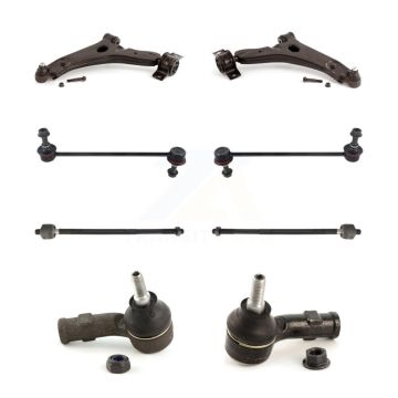 Front Suspension Control Arm And Ball Joint Tie Rod End Bar Link Kit (8Pc) For Ford Focus KTR-100582