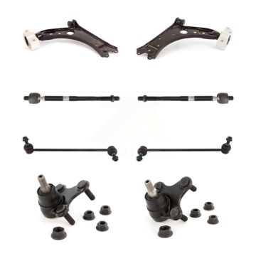 Front Suspension Control Arm Tie Rod End Link Ball Joint Kit (8Pc) For Volkswagen Jetta KTR-101103