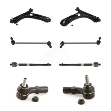 Front Suspension Control Arm & Ball Joint Tie Rod End Link Kit (8Pc) For Volkswagen Jetta KTR-101604
