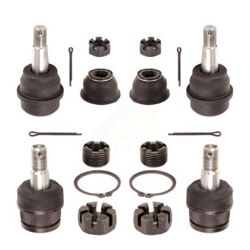 Front Lower & Upper Ball Joints Kit For Jeep Wrangler Grand Cherokee JK Comanche Wagoneer KTR-101764