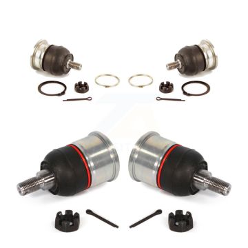 Front Lower & Upper Suspension Ball Joints Kit For 2009-2014 Acura TL KTR-101777