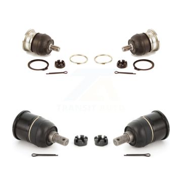 Front Lower & Upper Suspension Ball Joints Kit For Honda Accord Acura TSX Crosstour KTR-101778