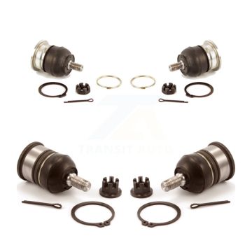 Front Lower & Upper Suspension Ball Joints Kit For Honda Civic Acura Integra CRX KTR-101780