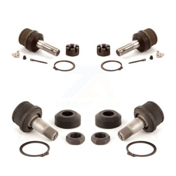 Front Lower & Upper Suspension Ball Joints Kit For Ford F-150 F-250 Bronco F-350 KTR-101816