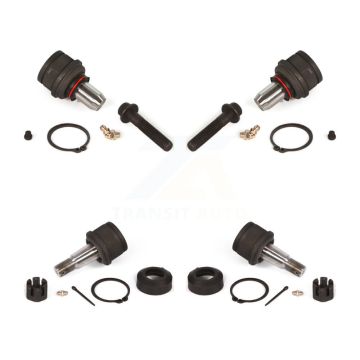 Front Lower & Upper Ball Joints Kit For Ford F-350 Super Duty F-250 Excursion RWD KTR-101818