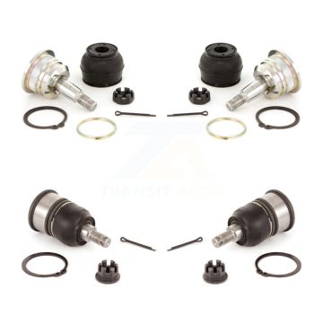 Front Lower & Upper Suspension Ball Joints Kit For Honda Accord Acura TSX KTR-101824