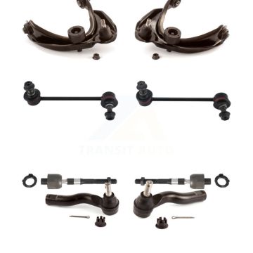 Front Control Arm & Ball Joint Tie Rod End Link Kit (8Pc) For Ford Fusion Mazda 6 Lincoln KTR-103264