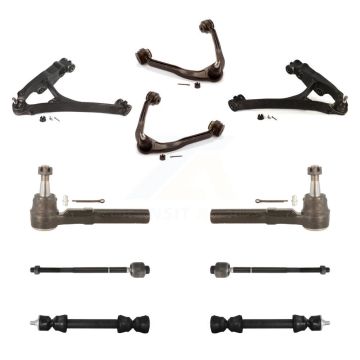 Front Arms And Lower Ball Joints Tie Rods Link Sway Bar Kit (10Pc) For GMC Sierra 1500 KTR-103509