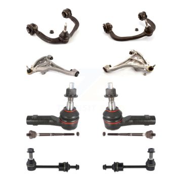 Front Control Arms Lower Ball Joints Tie Rods Link Sway Bar Kit (10Pc) For Ford F-150 4WD KTR-103520