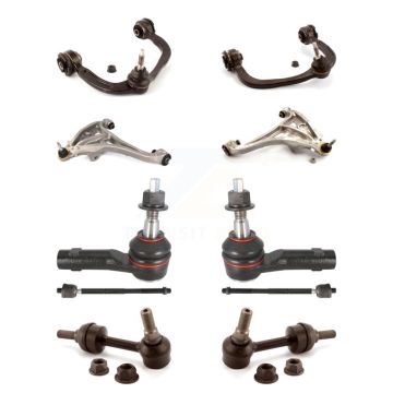 Front Control Arms Lower Ball Joints Tie Rods Link Sway Bar Kit (10Pc) For Ford F-150 RWD KTR-103524