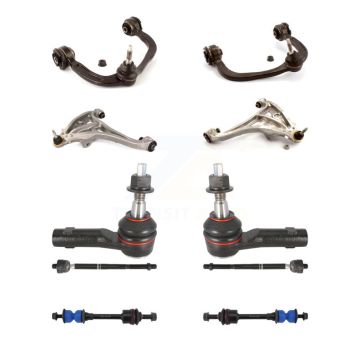 Front Control Arms Lower Ball Joints Tie Rods Link Sway Bar Kit (10Pc) For Ford F-150 LT KTR-103527