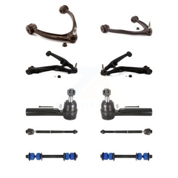 Front Control Arms Lower Ball Joints Tie Rods Link Sway Bar Kit (10Pc) For Chevrolet GMC KTR-103535