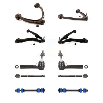 Front Control Arms Lower Ball Joints Tie Rods Link Sway Bar Kit (10Pc) For GMC Sierra RWD KTR-103537