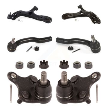 Front Suspension Control Arm Tie Rod End Ball Joint Kit (6Pc) For Toyota Prius V Corolla KTR-104004