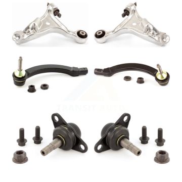Front Suspension Control Arm With Tie Rod End Ball Joint Kit (6Pc) For 2007 Volvo S60 FWD KTR-104015