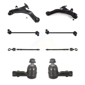 Front Control Arm And Ball Joint Tie Rod End Link Kit (8Pc) For 2003-2008 Hyundai Tiburon KTR-104055