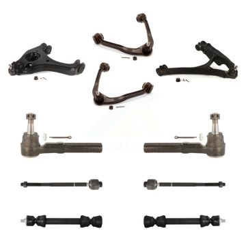 Front Control Arms And Lower Ball Joints Tie Rods Link Sway Bar Suspension Kit (10Pc) For KTR-104073