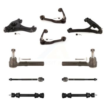 Front Control Arms And Lower Ball Joints Tie Rods Link Sway Bar Suspension Kit (10Pc) For KTR-104075