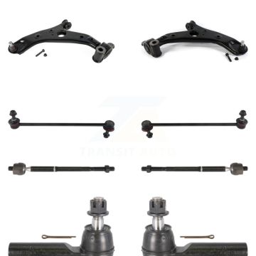 Front Control Arm Ball Joint Assembly Tie Rod End Link Kit (8Pc) For 2013-2016 Mazda CX-5 KTR-104480