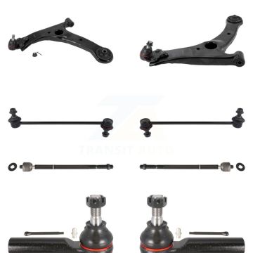 Front Suspension Control Arm And Ball Joint Tie Rod End Link Kit (8Pc) For Toyota Corolla KTR-104482