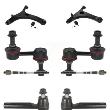 Front Suspension Control Arm And Ball Joint Tie Rod End Link Kit (8Pc) For Subaru Impreza KTR-104483