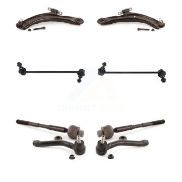 Front Control Arm Ball Joint Assembly Tie Rod End Link Kit (8Pc) For Nissan Rogue Select KTR-104576