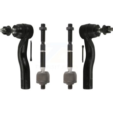 Front Outer & Inner Steering Tie Rod End Kit For Ford Fusion Lincoln MKZ Mercury Milan KTR-104965