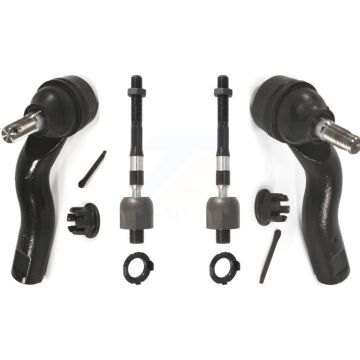Front Outer & Inner Steering Tie Rod End Kit For Ford Fusion Lincoln MKZ KTR-104966