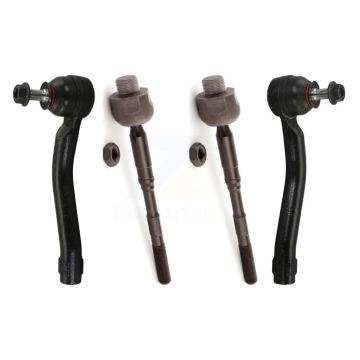 Front Outer & Inner Steering Tie Rod End Kit For Nissan Rogue Select KTR-104996