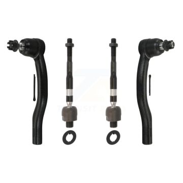 Front Outer & Inner Steering Tie Rod End Kit For 2009-2015 Honda Pilot KTR-105018