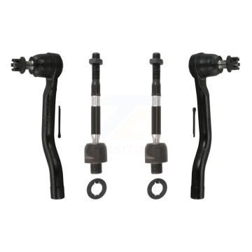Front Outer & Inner Steering Tie Rod End Kit For Honda Accord Acura TLX 2.4L KTR-105025
