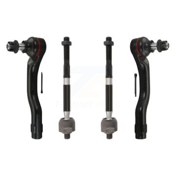 Front Outer & Inner Steering Tie Rod End Kit For 2011-2014 Mazda 2 KTR-105043