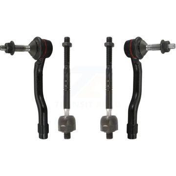 Front Outer & Inner Tie Rod End Kit For Ford Edge Fusion Lincoln Nautilus MKX MKZ Police KTR-105060