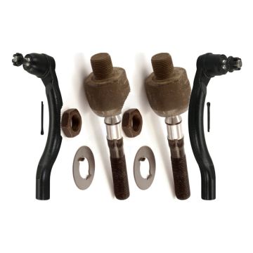 Front Outer & Inner Steering Tie Rod End Kit For Honda Accord Acura TSX KTR-105072