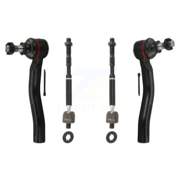 Front Outer & Inner Steering Tie Rod End Kit For 2006-2008 Toyota Yaris KTR-105085