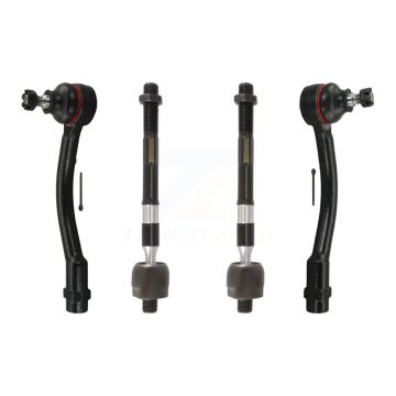 Front Outer & Inner Steering Tie Rod End Kit For Hyundai Accent Kia Rio KTR-105089