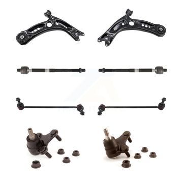 Front Suspension Control Arm Tie Rod End Link Ball Joint Kit (8Pc) For Volkswagen Jetta R KTR-105145