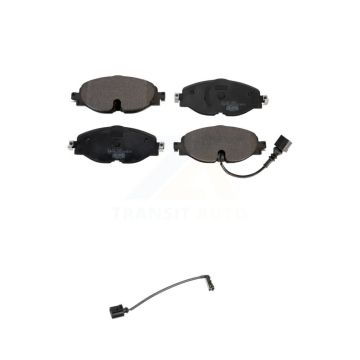 Front Ceramic Brake Pad And Extra Wear Sensor Kit For 2016 Audi TT Quattro Base with 2.0L KTW-100058