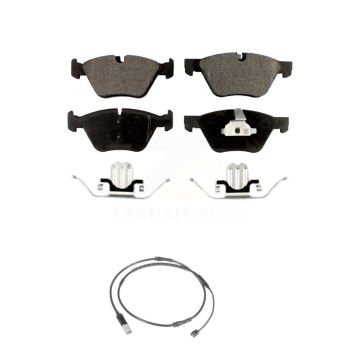 Front Ceramic Disc Brake Pads And Wear Sensors Kit For BMW 528i KTW-100079