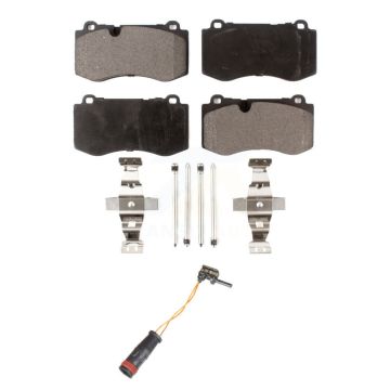 Front Ceramic Disc Brake Pads And Wear Sensors Kit For Mercedes-Benz SL550 S350 CL550 KTW-100116