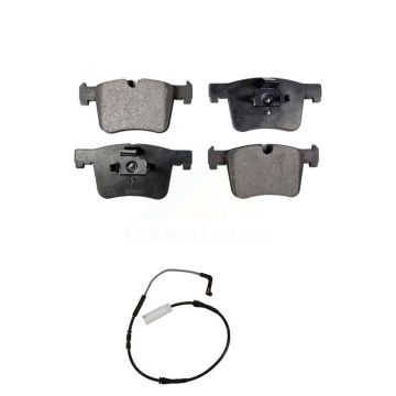 Front Ceramic Disc Brake Pad Wear Sensor Kit For 2012 BMW 328i with Black Painted Caliper KTW-100130