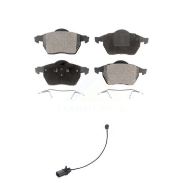 Front Ceramic Disc Brake Pads And Wear Sensors Kit For Volkswagen Passat KTW-100137