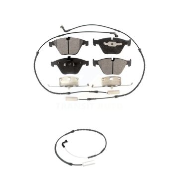 Front Ceramic Brake Pad And Extra Wear Sensor Kit For 2009-2010 BMW 328i xDrive 335i 3.0L KTW-100159