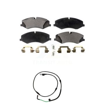 Front Ceramic Disc Brake Pads And Wear Sensors Kit For Land Rover LR4 KTW-100169
