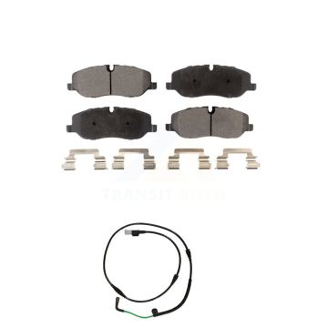 Front Ceramic Disc Brake Pads And Wear Sensors Kit For 2005-2009 Land Rover LR3 4.4L KTW-100190