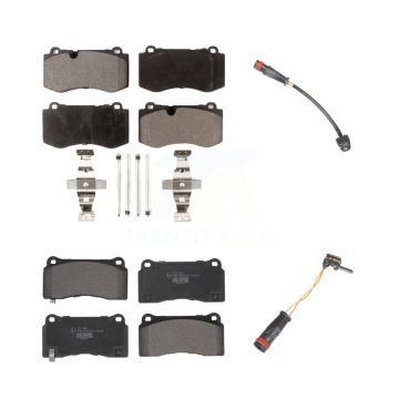 Front Rear Ceramic Disc Brake Pads Wear Sensor Kit For 2011-2014 Mercedes-Benz CL550 4.7L KTW-100228