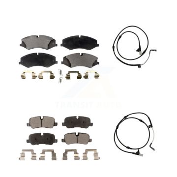 Front Rear Ceramic Brake Pads Wear Sensor Kit For Land Rover Range Sport with 360mm Rotor KTW-100267